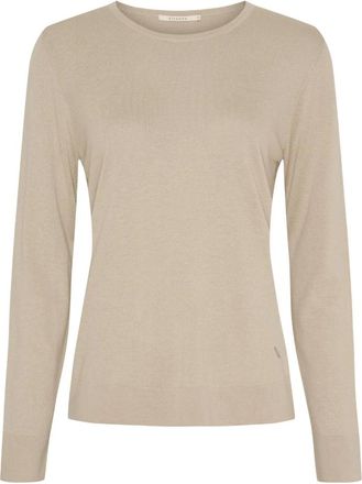 BTF-CPH Jersey de cuello redondo de seda y cachemira - Knitwear - Mujer - Beige - XS
