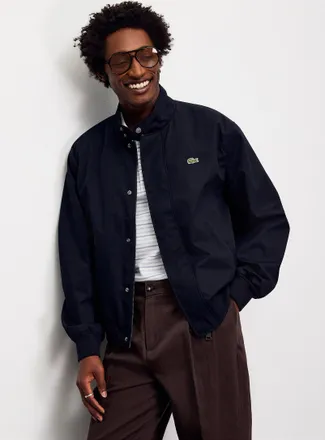 Lacoste Mens Croc logo Harrington jacket