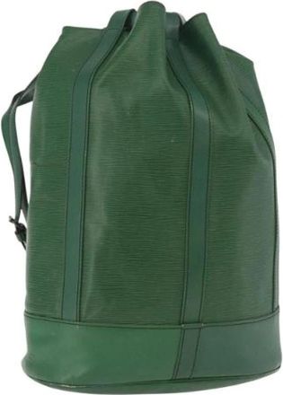 Louis Vuitton Pre-owned Bucket Bag - Dames - Vintage Tas - Groen - ONE Size - Leer - Vintage