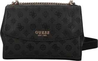 Guess Tassen, Dames, Zwart, ONE Size, Phoebe 4G Peony Logo Mini Crossbody
