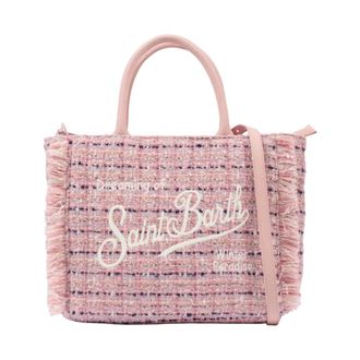 MC2 Saint Barth Tassen, Dames, Roze, ONE Size, Tweed, Colette Tweed Handtas
