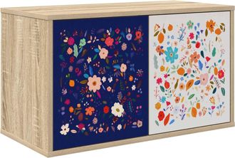 vidaXL Mueble De Tv Montado En La Pared Mainz 69 X 33 X 40 Cm Vidaxl