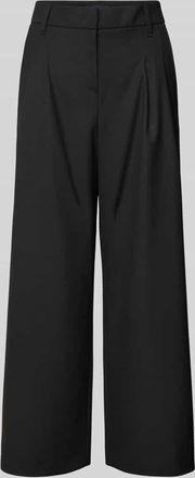 Gardeur Wide Leg Stoffhose in verk&uuml;rzter Passform Modell Franca in Black, Gr&ouml;&szlig;e 38K