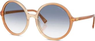 Miu Miu Eyewear Occhiali da sole tondi - Toni neutri