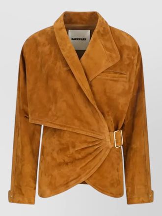 Darkpark suede fitted jacket