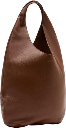 A.P.C. Womens Le Neige Shoulder Bag Brown Cowhide