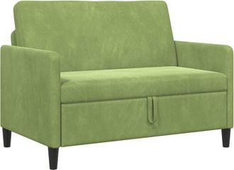 vidaXL Sof&aacute; Con Almacenamiento Verde Claro 122 X 78 X 87 Cm Poli&eacute;ster Vidaxl
