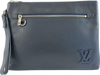 Louis Vuitton Blue Aerogram Pochette Ipad (Authentic Pre-Loved)
