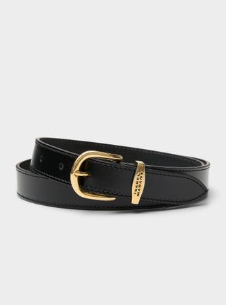 Isabel Marant Womens Zadd golden D buckle belt