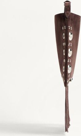 Valentino Garavani Borsa A Spalla Valentino Garavani Nellcôte In Suede Con Frange Uomo MARRONE UNI