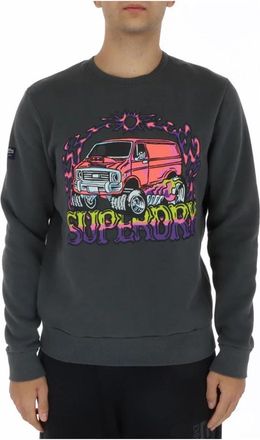 Superdry Sweatshirts - Heren - Sweatshirts - Grijs - L - Katoen - Hoodies & sweatvesten