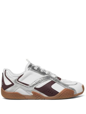 Versace Galaxia logo sneakers - women - Rubber/Rubber/Fabric/Calf Leather - 37.5 - White