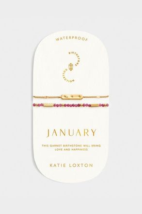 Katie Loxton Birthstone Bracelet January in Garnet at Nordstrom