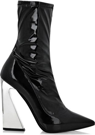 Philipp Plein Naplak pointed boots - women - Polyamide/Polyurethane/Elastane/Bovine Leather/Bovine Leather - 35 - Black