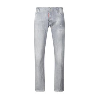 Dsquared2 Heren, Jeans, Grijs, Maat: 4XL Katoen