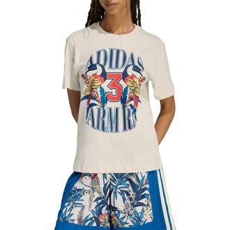 adidas x Farm Rio Graphic T-Shirt in Talc/Dark Marine at Nordstrom Rack, Size X-Small