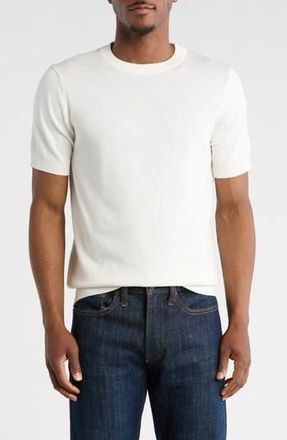 T.R. Premium Short Sleeve Knit Sweater in Cream at Nordstrom Rack, Size Xxx-Large