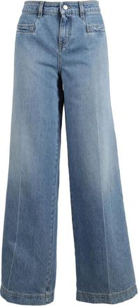 Philosophy di Lorenzo Serafini Wijde Jeans - Dames - Loose Fit Jeans - Blauw - XS - Katoen - Jeans