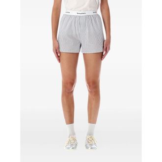 Sporty & Rich Yankees Serif Striped Shorts