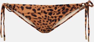Melissa Odabash Slip bikini Cancun con stampa leopardata