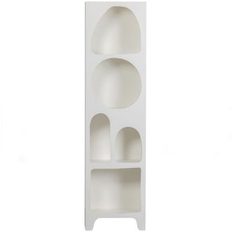 Woood Estanter&iacute;a de madera blanca con nichos