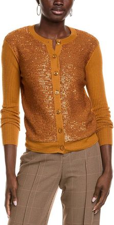 St. John Knit Wool & Silk-Blend Cardigan
