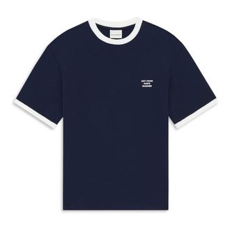 Dr&ocirc;le de Monsieur T-shirt Girocollo - - Tops - Uomo - Blu - M