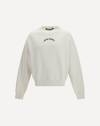 Palm Angels Back curved logo Sweatshirt Male XL