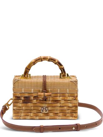 Isla Eleonora Rattan shoulder bag - Brown