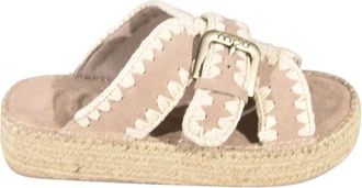 Mou Slippers - Dames - Sandalen - Beige - 39 EU - Schoenen