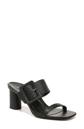 Vionic Brookell Buckle Strap Sandal in Black at Nordstrom, Size 11
