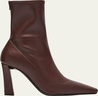 Giuseppe Zanotti Barbaro Stretch Leather Ankle Booties