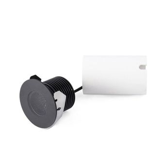Netlighting Grund Outdoor Recessed Downlight Ceiling Light Black LED IP67