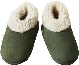 Nature Baby Genuine Shearling Lined Bootie in Thyme at Nordstrom, Size 12-24M