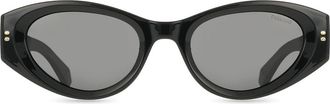 Polaroid PLD 6243/S/X Polarized 807/M9 Womens Sunglasses Black Size 51
