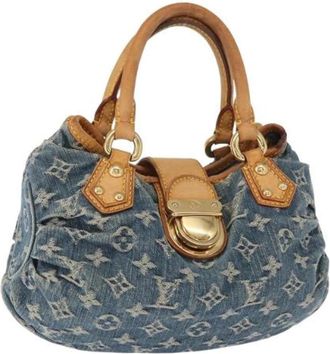 Louis Vuitton Pre-owned Handbags, female, Blue, Size: ONE SIZE Pre-owned Canvas Handbag
