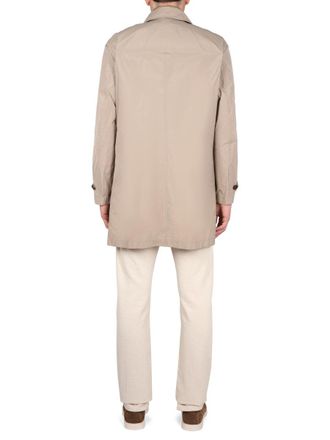 Fay Morning Double Raincoat - Brown