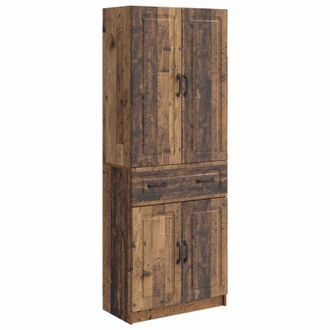 vidaXL Juego De Armarios 2 Uds. Madera Envejecida Madera De Ingenier&iacute;a Vidaxl
