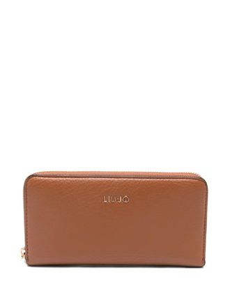 Liu Jo zip-around wallet - women - Polyurethane - One Size - Brown