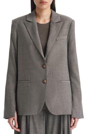 TWP Wool Blend Boyfriend Blazer in Taupe at Nordstrom Rack, Size Large