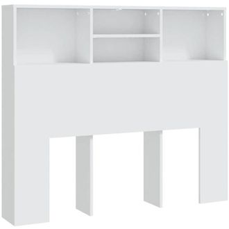 vidaXL Headboard Cabinet White 120x19x103.5 cm Vidaxl