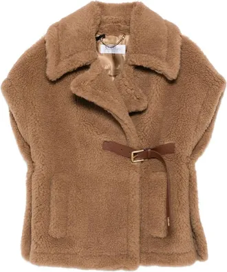 Max Mara New Abavo Faux-fur Cape Jacket