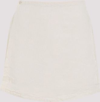 PANGAIA Pantaloncini avvolgenti in lino estivi da donna Pangaia