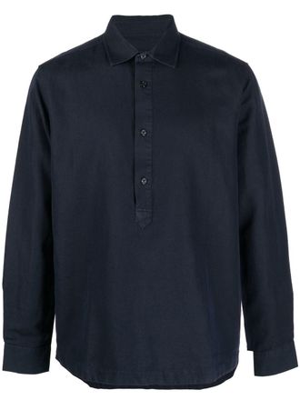 Orlebar Brown long-sleeve pullover shirt - Blue