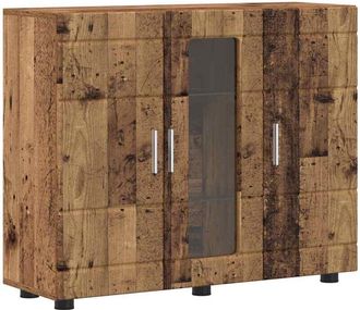 vidaXL Sideboard with Door Old wood 55.5 x 29 x 100 cm Engineered Wood vidaXL