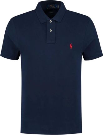 Polo Ralph Lauren Tops, Heren, Blauw, S, Katoen, Slim Fit Polo