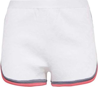 Fendi Contrast Edge Jacquard Logo Shorts - Dames - Bermuda - Wit - XS - Korte Broeken