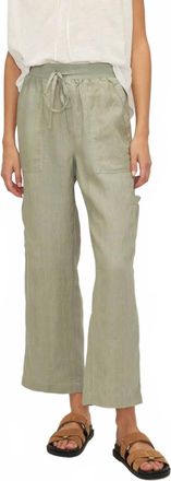 Mélissa Nepton Ren Linen Pants In Soft Khaki