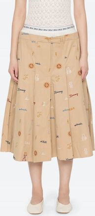 Sea New York Juliet Midi Skirt In Camel