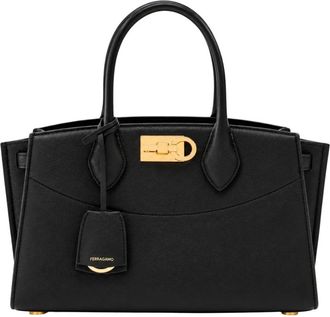 Ferragamo Bolso Tote de Piel - Bags - Mujer - Negro - ONE SIZE